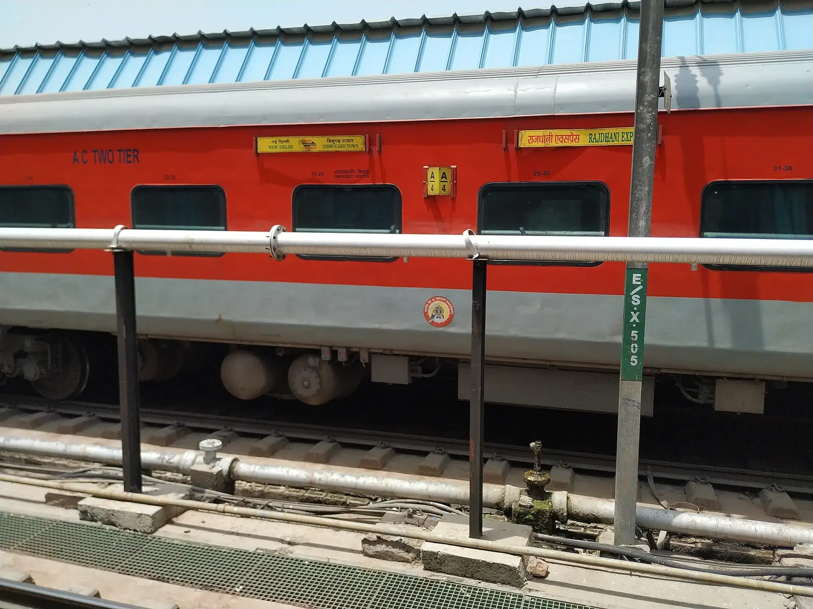 A Rajdhani Express at New Delhi.